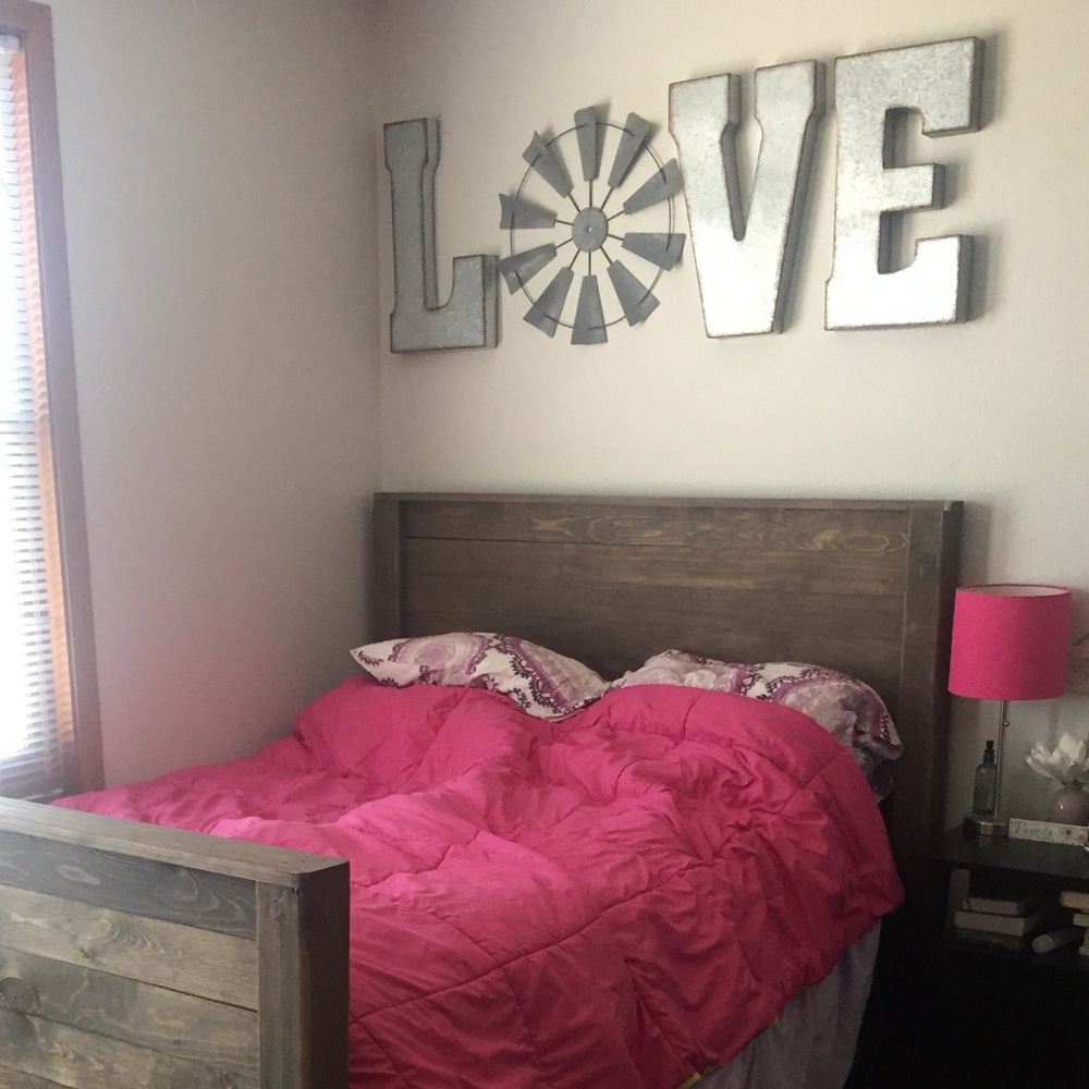 Galvanized Large LOVE Letter Decor